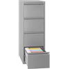 FBasic Classificatore in metallo - a quattro cassetti - Grigio