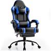 Fruyyzl Sedia da Ufficio Ergonomica Per Adulti, Poltrona da Gioco Con Schienale Regolabile, Poggiatesta E Supporto Lombare, Seduta Girevole Con Bracciolo