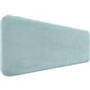 DHOME Testiera Imbottita Liscia Arrotondata in Velluto Premium per Parete Acustica Testate Letto Fonoassorbenti Camera da Letto (Verde Acqua, 160cm)