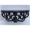 artissimo Consolle barocco da parete anticato/console a specchio/mensola da parete, 40 cm x 17 cm x 17 cm, colore nero