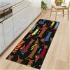 MNJLB Tappeto Passatoia-Tappeto Runner Extra Lungo con Fondo Antiscivolo-Moderno Marrone Animale Bassotto Motivo Tappeto Runner per Scale Corridoio Cucina Ingresso,50×160 Cm/19,6×62,99 Pollici