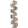 CASSETTE POSTALI ALUBOX ALUBOX DEMETRA Libreria Verticale A Colonna Da Terra Autoportante 167X30X30 Cm Libreria Salvaspazio In Alluminio Zincato Con 10 Mensole Da 17X23 Cm (SABBIA)