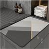 VHVYWY Tappetino da Bagno in Pietra Diatomite 50X80cm, Tappeto da Antiscivolo Adatto per Bagno Docce Cucina, Tappetini con Fondo in Gomma per Indoor Floor & Door Mat 10,20 x32 inch
