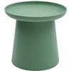 KONTE.DESIGN Tavolino IBIZA rotondo in polipropilene, Verde, 50x50x46 cm