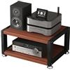 TUPAFJU Audio alto rack centro,Mobile hifi,mobile giradischi,HiFi Av Media Stand a 4 Livelli,Rack audio mobile con ruote universali,mobili per hi fi,mobiletto stereo,Mobile Audio HiFi Supporto,mobile stereo(B