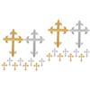 DIYEAH 20pezzi Toppe Decorative Forma di Croce Adesivi da Stirarper Abbigliamento e Accessori di Patches per Riparazioni e Decorazioni Fai da Te