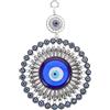 HOMSFOU Appeso da Parete con Occhio maligno Blu Turco: Ornamento Blu malocchio di Fortuna Appeso alla Parete Turco Nazar malocchio Protezione casa per Finestra Parete casa Stile Casuale