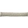 BIANCHERIAWEB Paraspiffero Decorativo Salsicciotto Porta Finestra Sfoderabile Cuore Bianco 110cm