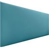 DHOME Testiera Imbottita Liscia in Similpelle Altezza 70CM Spessore 4cm e 8cm per Parete Acustica Testate Letto Pannello Fonoassorbente Camera da Letto (Similpelle Turquesa, 135cm, Spessore 4cm)