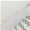 Generic Corrimano in acrilico trasparente con staffe in acciaio inox per supporto e sicurezza scale interne ed esterne