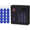 KUMU Tastiera di Controllo Accessi Wiegand26 Impermeabile IP68 per Esterni RFID, Supporto come Testina di Lettura Esterna+15 Etichette per Telecomandi RFID per Casa/Ufficio