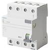 Siemens sentron - Interruttore differenziale 5SV 70 mm Classe - A 4 poli 25 A 30 mA