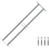 vidaXL Griglia Regolabile 2 Barre Trasversali 700-1050 mm Protezione Finestre