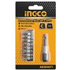 Ingco Set 9 Pezzi Di Inserti Magnetici | Cacciavite Ingco + Portainseriti | PH1, PH2, PH3, SL4.0, SL5.5, SL6.5, PZ1, PZ2
