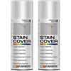 FAREN STAIN COVER, Copri Macchia Spray Pittura Acrilica Bianco, Copertura Elevata, Facile Applicazione, Multiuso, 400ml (2, Bianco)