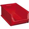Allit 456217 - Scatola trasparente misura 5, 500 x 310 x 200 mm, colore: Rosso