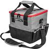 GRAPHITE Borsa porta attrezzi professionale e pratica da 12 l, 25 x 25 x 25 cm, fondo rinforzato, tracolla regolabile, 14 tasche esterne, 3 tasche interne, cerniera robusta