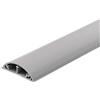 Electraline 60776 Passacavi | Canalina Passacavi | Tubo Passacavi | Canalina Copricavi | Canalina Passacavi Pavimento | 50 x 12 mm - 1 m Lunghezza, Colore Grigio