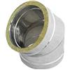 Diankamin Curva Acciaio 45° Doppia Parete D Int - 250 D Est 300 Per Canne Fumarie Diankamin