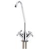 Zerodis 1/4 ''In Lega di Zinco Doppia Testa Rubinetto Cromato Osmosi Inversa Filtro Acqua Potabile Rubinetto Della Cucina