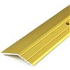 DQ-PP Profilo di compensazione | 100 cm di listello per pavimento 16 mm forato incl. viti | Oro | 1 m di profilo di compensazione dell'altezza | Profilo di adattamento | Listello in alluminio |