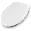 Schläfer 4632101 | Sedile Copriwater Universale Bianco Tavoletta Copri Wc per Bagno Havel in Termoindurente Duroplast Sedile Wc Cerniere in Acciaio Inox