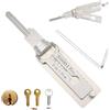 Generic Decodificatore per chiavi master in acciaio inox, kit di grimaldelli, 2 in 1, strumenti per aprire facilmente le porte di accesso, varie forme, SS001-SS002 (SS001 Pro)
