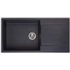 Reginox Amsterdam 540 Black Silvery Granit - Lavello, colore: Nero