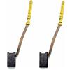 Rappenberg RC-226 Coppia di spazzole di carbone, 6 x 7 x 13 mm, per esempio Black & Decke, DeWalt, Elu MC1BA/1, 4011, 1065/100, D21160, D26441, D26453, DW160, DW318/1