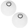 AUTSUPPL Paralume a Sfera Bianco in Plastica 2 Pezzi Lampada G9 Installazione Facile per Camera da Letto e Sala da Pranzo, Illuminazione Morbida ed Elegante