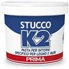k2_prima Stucco in Pasta K2 20 KG colore Bianco Speciale per legno e muri - Uso interno