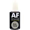 Alex Flittner Designs Pennello di vernice RAL 7030 GRIGIO PIETRA satinato 20ml Pennello di riparazione Acrilico Vernice di ritocco Vernice di riparazione Legno Metallo Mobili Bagno