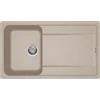 ELLECI LG240051 - Lavello da cucina 1 vasca con Gocciolatoio, 86x50 cm, Avena 51