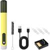 Jurtmy Set di penne di saldatura USB portatile con ricarica rapida di tipo C, batteria da 1100 mAh e tempo di riscaldamento 8 secondi per artigianato, riparazione gioielli e modellazione a cera (giallo)