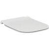Ideal Standard - Sedile WC i.life B, design a sandwich, quadrato, con funzione di sgancio rapido per una facile pulizia, resistente ai raggi UV, in robusto Duroplast, bianco lucido