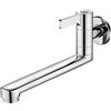 FACAIIO Rubinetto a parete esteso girevole a parete rubinetto da 20/25/30 cm in acciaio inox singolo rubinetto per acqua fredda per lavello cucina balcone (20 cm)