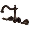 Kingston Brass KS1255AL Rubinetto da Bagno con Montaggio a Parete, Bronzo lucidato a Olio