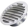 AMUSLESUR Cappa Rotonda di Ventilazione in Acciaio Inox Tappo Antipioggia, per Prese d'Aria Esterne in Lavanderie e Cucine, Installazione Semplice