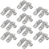 VILLFUL Set 10 Pezzi Chiusure e Ganci per Scatole di Legno in Ferro Antiruggine 27X32Mm Cerniere per Scatole di Gioielli Vintage Accessori Fai da Te per Portagioie e Bauli