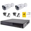 Elvox Vimar Elvox 46550.412B KIT TVCC AHD 1 DVR 1080p 4 canali FF, 2 Telecamere, 2 alimentatori