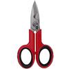 Gifaz Forbici Elettricista Made in Italy (Lama Acciaio Inox | Microdentatura | Tranciacavo | con Fodero, 14,5 cm)