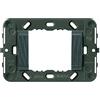 Vimar Serie Idea - Supporto 2 Modulo scanalato per scatola 3 Modulo grigio