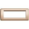 Vimar Serie Idea - Placca Rondo 6 modulo metallo bronzo metallizzato