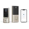 eufy Security Smart Lock C220, Serratura per porta d'ingresso senza chiave con impronte digitali, Wi-Fi integrato, Telecomando app, Serratura intelligente per porta d'ingresso, Impermeabile IP53
