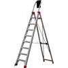 Faraone Scala a forbice LADY 8 Faraone, Scala Professionale in Alluminio 8 GRADINI