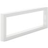 HOLZBRINK Supporto per mensola in metallo 40x15 cm HLA-A (1 pz) | Supporto per mensola lavabo da appoggio, reggimensola robusta da muro | Colore: Bianco
