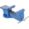 TANIASHOP Morsa da Banco 125mm Girevole a 360° con incudine Ghisa e Acciaio Morsa da Banco per Officina, Garage