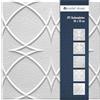 Marbet Design Pannelli da soffitto in polistirolo EPS, pannelli da soffitto leggeri e robusti dal design moderno (pacchetto risparmio 10 QM SATURN 50 x 50 cm) per ambienti umidi, pannelli decorativi