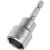 SagaSave Set di chiavi a bussola magnetiche con codolo esagonale da 5-19 mm, per trapani, avvitatori e adattatori., grigio