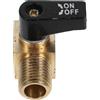 Alipis Valvola Mini in Rame 1/4 Npt Filettata Esterna, Controllo Flusso | Compressore Installazione, Rapida Ricambi, Tenuta Perdite D'aria e Domestico Industriale Uso